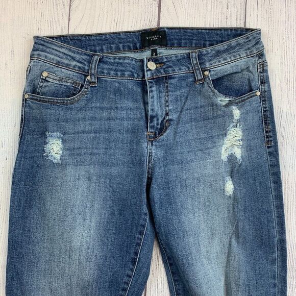 Celebrity Pink Jeans sz 11 / 30 Skinny Ankle Inseam 26.5" Distressed - Picture 3 of 15